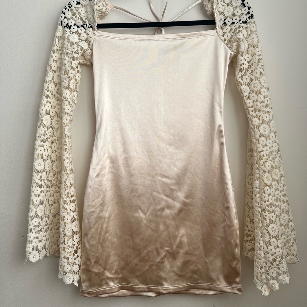 Lucy in the Sky Champagne Mini Dress